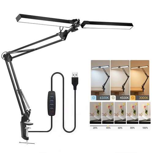Led desk lamp adjustable swing - led,